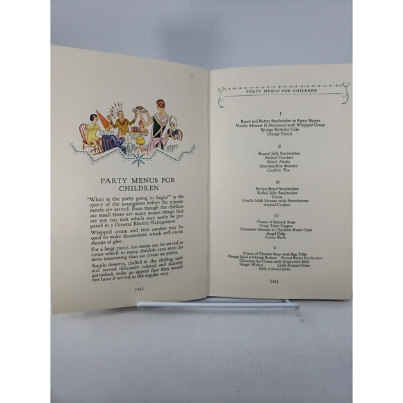 Electric Refrigerator Recipes and Menus Cookbook 1928 General Electric GE - Picture 12 of 16